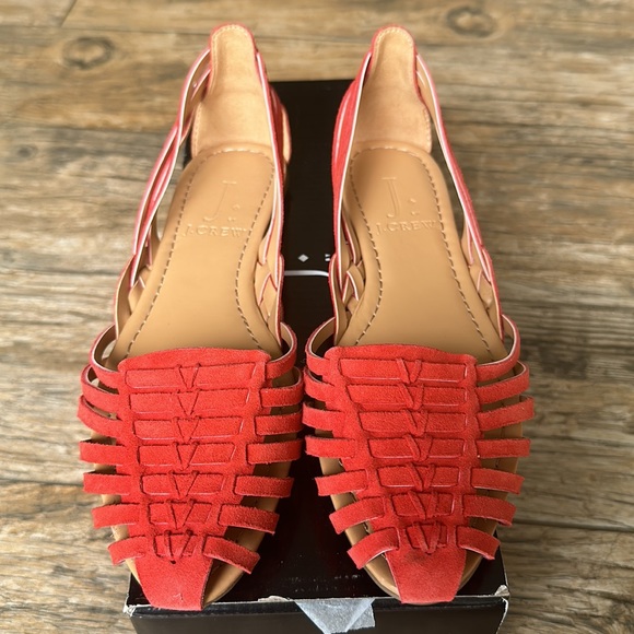 J. Crew Suede Huarache Sandals Size 6 - Picture 4 of 4